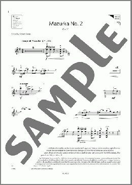 Mazurka No. 2 (Grade 8, C3, from the ABRSM Violin Syllabus from 2024)(F. A. Drdla) 楽譜 バイオリン ダウンロード