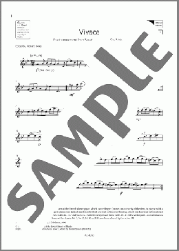 Vivace (Grade 4, A3, from the ABRSM Violin Syllabus from 2024)(Antonio Veracini) 楽譜 バイオリン ダウンロード
