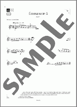 Ecossaise in G, WoO 23 (Grade 2, A3, from the ABRSM Violin Syllabus from 2024)(Ludwig van Beethoven) 楽譜 バイオリン ダウンロード