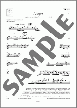 Allegro (Grade 8, A1, from the ABRSM Violin Syllabus from 2024)(Antoine Dauvergne) 楽譜 バイオリン ダウンロード