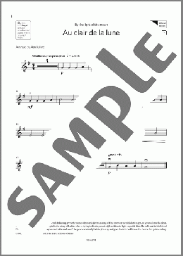 Au clair de la lune (Grade Initial, B3, from the ABRSM Violin Syllabus from 2024)(Trad. French) 楽譜 バイオリン ダウンロード