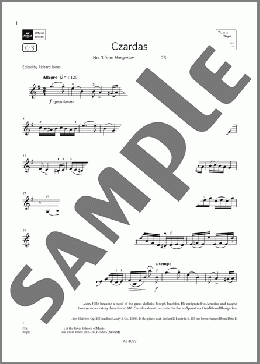 Czardas (Grade 5, C3, from the ABRSM Violin Syllabus from 2024)(Gustav Hille) 楽譜 バイオリン ダウンロード