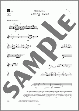 Leaving Home (Grade 5, B2, from the ABRSM Violin Syllabus from 2024)(Trad. Shanxi) 楽譜 バイオリン ダウンロード