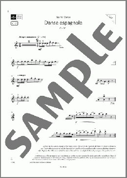 Danse espagnole, Op. 102 (Grade 4, C2, from the ABRSM Violin Syllabus from 2024)(Benoni Lagye) 楽譜 バイオリン ダウンロード