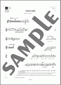 Serenade (Grade 7, C1, from the ABRSM Violin Syllabus from 2024)(Anton Arensky) 楽譜 バイオリン ダウンロード