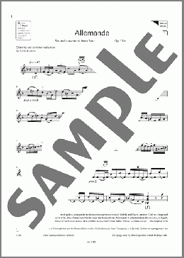 Allemande (Grade 7, A1, from the ABRSM Violin Syllabus from 2024)(Joseph Gibbs) 楽譜 バイオリン ダウンロード