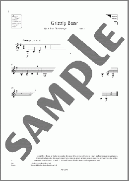 Grizzly Bear (Grade Initial, C2, from the ABRSM Violin Syllabus from 2024)(Christopher Norton) 楽譜 バイオリン ダウンロード