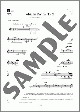 African Dance No. 2 (Grade 8, B2, from the ABRSM Violin Syllabus from 2024)(Samuel Coleridge-Taylor) 楽譜 バイオリン ダウンロード