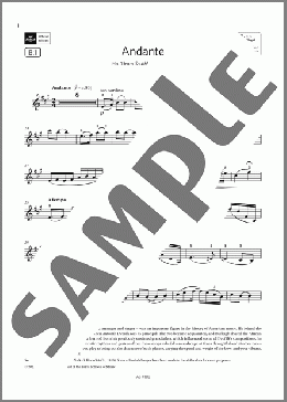 Andante (Grade 6, B1, from the ABRSM Violin Syllabus from 2024)(H. T. Burleigh) 楽譜 バイオリン ダウンロード