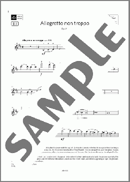 Allegretto non troppo (Grade 7, B1, from the ABRSM Violin Syllabus from 2024)(Mel Bonis) 楽譜 バイオリン ダウンロード
