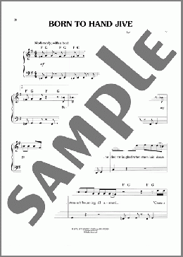 Born To Hand Jive (from Grease)(Jim Jacobs/Warren Casey) 楽譜 ピアノ（ソロ） ダウンロード