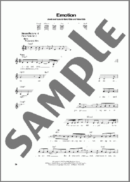 Emotion(Samantha Sang/Destiny's Child) 楽譜 メロディ ダウンロード