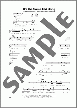 It's The Same Old Song(The Four Tops) 楽譜 メロディ ダウンロード
