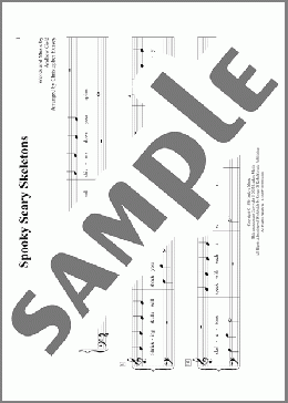 Spooky Scary Skeletons (arr. Christopher Hussey)(Andrew Gold) 楽譜 ピアノ（ソロ） ダウンロード