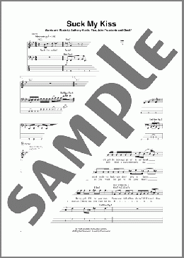 Suck My Kiss(Red Hot Chili Peppers) 楽譜 ベース ダウンロード