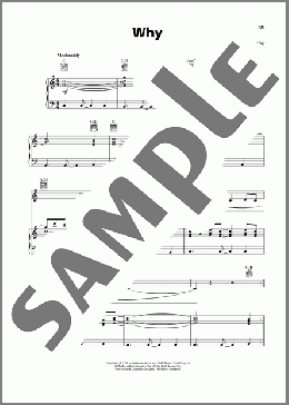 Why(Annie Lennox) 楽譜 ピアノ & ボーカル & ギター ダウンロード