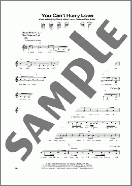 You Can't Hurry Love(The Supremes) 楽譜 メロディ ダウンロード