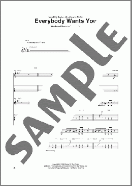 Everybody Wants You(Billy Squier) 楽譜 ギター（ソロ） ダウンロード