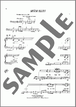 Senor Blues(Horace Silver) 楽譜 ピアノ（ソロ） ダウンロード