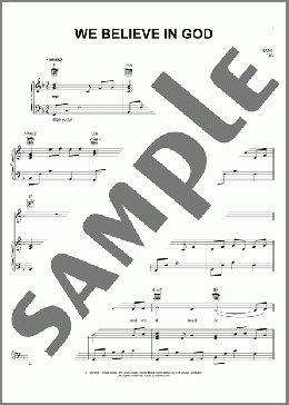 We Believe In God(Amy Grant) 楽譜 ピアノ & ボーカル & ギター ダウンロード