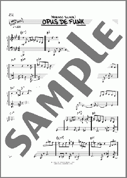 Opus De Funk(Art Pepper) 楽譜 その他 ダウンロード