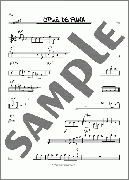 Opus De Funk(Art Pepper) 楽譜 その他 ダウンロード