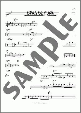 Opus De Funk(Art Pepper) 楽譜 その他 ダウンロード