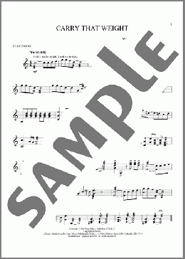 Carry That Weight(The Beatles) 楽譜 その他 ダウンロード