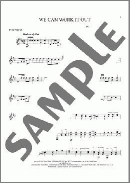 We Can Work It Out(The Beatles) 楽譜 その他 ダウンロード
