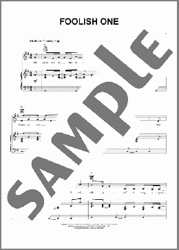 Foolish One (Taylor's Version) (From The Vault)(Taylor Swift) 楽譜 ピアノ & ボーカル & ギター ダウンロード