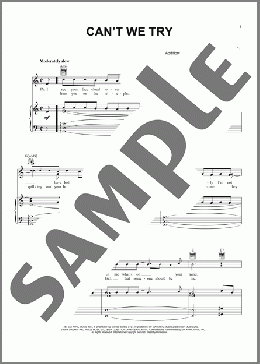Can't We Try(Dan Hill & Vonda Sheppard) 楽譜 ピアノ & ボーカル & ギター ダウンロード