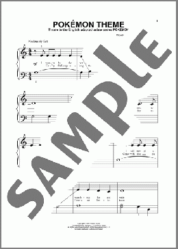 Pokemon Theme(J. Siegler) 楽譜 その他 ダウンロード
