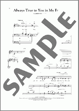 Always True To You In My Fashion (from Kiss Me Kate) (arr. Louise Lerch)(Cole Porter) 楽譜 ピアノ & ボーカル ダウンロード