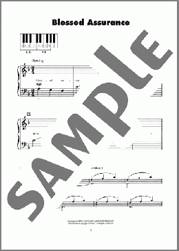 Blessed Assurance(Fanny J. Crosby/Phoebe Palmer Knapp) 楽譜 ピアノ（ソロ） ダウンロード
