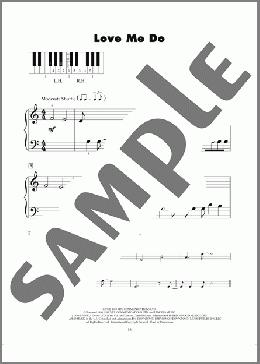 Love Me Do(The Beatles) 楽譜 ピアノ（ソロ） ダウンロード