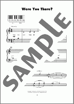 Were You There?(Traditional Spiritual/Charles Winfred Douglas (Harm)) 楽譜 ピアノ（ソロ） ダウンロード