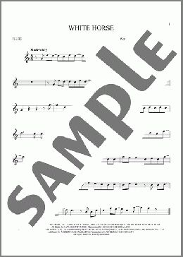White Horse(Taylor Swift) 楽譜 フルート ダウンロード