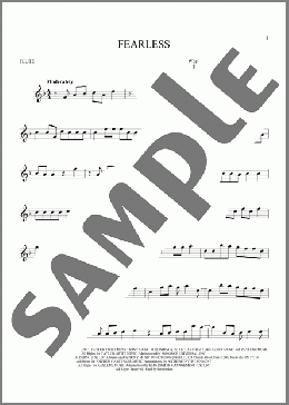 Fearless(Taylor Swift) 楽譜 フルート ダウンロード