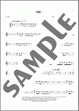 the 1(Taylor Swift) 楽譜 フルート ダウンロード
