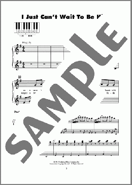 I Just Can't Wait To Be King (from The Lion King)(Tim Rice/Elton John) 楽譜 ピアノ（ソロ） ダウンロード