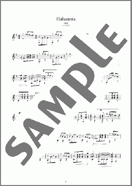 ハバネラ Op.9 ＜Habanera Op.9＞(Alba) 楽譜 ギター（ソロ） 中級 ダウンロード