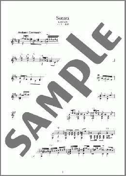 ソナタ K.380 L.23 ＜Sonata K.380 L.23＞(Domenico Scarlatti) 楽譜 ギター（ソロ） 中級 ダウンロード