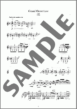 大序曲 Op.61 ＜Grand Ouverture Op.61＞(Mauro Giuliani) 楽譜 ギター（ソロ） 中級 ダウンロード