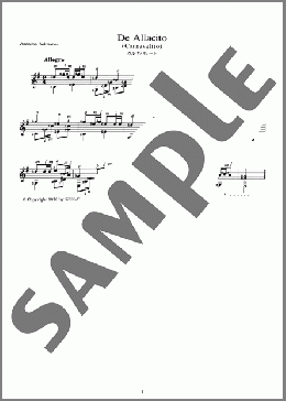 カルナバリート ＜De Allacito (Carnavalito)＞(Traditional) 楽譜 ギター（ソロ） 中級 ダウンロード