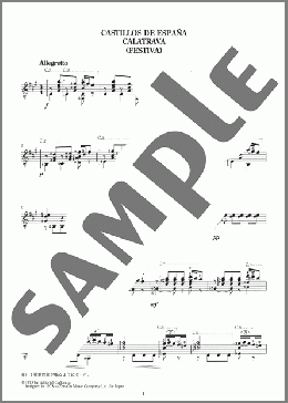 組曲〈スペインの城〉「カラトゥラーヴァ(祝祭)」 ＜Calatrava (Festiva)＞(Federico Moreno-Torroba) 楽譜 ギター（ソロ） 上級 ダウンロード