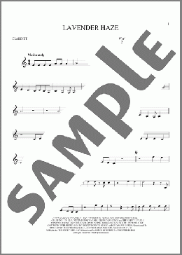 Lavender Haze(Taylor Swift) 楽譜 クラリネット ダウンロード