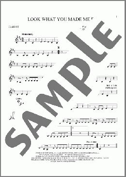 Look What You Made Me Do(Taylor Swift) 楽譜 クラリネット ダウンロード