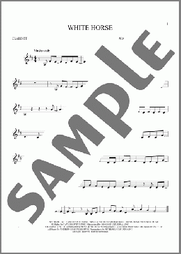 White Horse(Taylor Swift) 楽譜 クラリネット ダウンロード