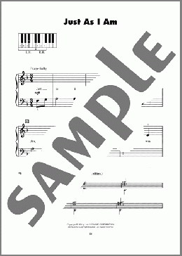 Just As I Am(William B. Bradbury/Charlotte Elliott) 楽譜 ピアノ（ソロ） ダウンロード