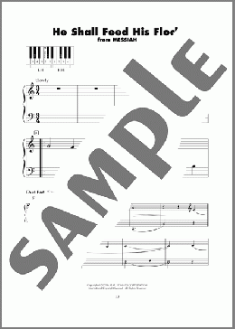 He Shall Feed His Flock (arr. Carol Klose)(George Frideric Handel/Book of Isaiah, 40:11) 楽譜 ピアノ（ソロ） ダウンロード